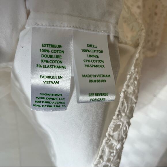 Lilly Pulitzer Primm Dress Size Small In Resort White Preppy Dainty Eyelet - Picture 7 of 13